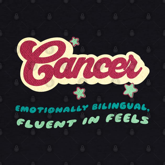 Cancer Emotionally Bilingual Zodiac Snarky Birthday by Lavender Celeste